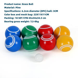 Extérieur jardin pelouse <span class=keywords><strong>plage</strong></span> cour fête jeux jouets en bois <span class=keywords><strong>pétanque</strong></span> boules boules obut pour adultes enfants - Product Image 3