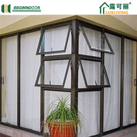 Lukliving toutes les tailles Style étanche en verre trempé Protection contre la pluie en aluminium auvent Windows pour la conception de verre de fenêtre de maison