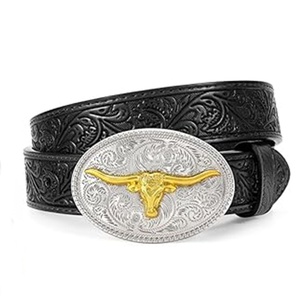 Ceinture de style western pour enfants, garçons et filles, avec boucle à crochet en alliage, largeur 3,8 cm, longueurs au choix de 70 à 100 cm, style <span class=keywords><strong>punk</strong></span> urbain - Product Image 4