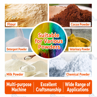 Machine d'emballage de poudre, machine d'emballage VFFS, alimentateur de poudre, farine de maïs, amidon, poudre de café, poudre de cacao