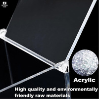 Boîtier en acrylique transparent de taille personnalisée de haute qualité avec couvercle Boîte de présentoir en plexiglas