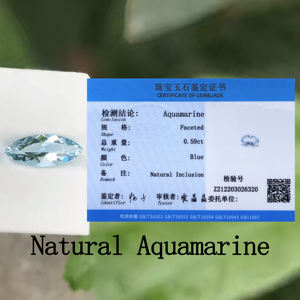 マーキスシェイプ3x1.5 ~ 8x 4mmAAAミディアムカラー純正ルースカットジェムストーンクリスタルジュエリー価格天然アクアマリン - Product Image 2