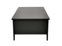 Table basse moderne haut de gamme avec plateau en bois noir pour salon