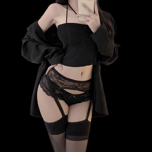 <span class=keywords><strong>Bas</strong></span> de contention noirs sexy une pièce avec dentelle blanche en soie, <span class=keywords><strong>bas</strong></span> cuissardes, lingerie, <span class=keywords><strong>bas</strong></span> en <span class=keywords><strong>nylon</strong></span> respirant, ODM - Product Image 5