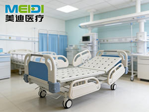 <span class=keywords><strong>Lit</strong></span> médical à manivelle simple pour les soins <span class=keywords><strong>de</strong></span> santé et les soins aux personnes âgées - Product Image 4