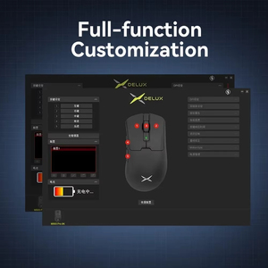 Delux M900PRO Wireless Gaming <strong>Mouse</strong> Ergonomic 8K Polling Rate PAW3395 63g Magnetic RGB Charging Dock for Right <strong>Big</strong> Hand <strong>PC</strong> Gamer - Product Image 3
