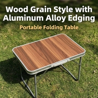 Table de chevet pliante portable en aluminium Tench AL15, taille personnalisée, pour camping, barbecue extérieur, pique-nique et voyage