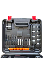 Juego de Taladro Eléctrico Inalámbrico Multifuncional de 28 Piezas con Batería de Litio de 21 V, Motor sin Escobillas, Velocidad Variable, Torque Máximo de 35 N.M, OEM/ODM