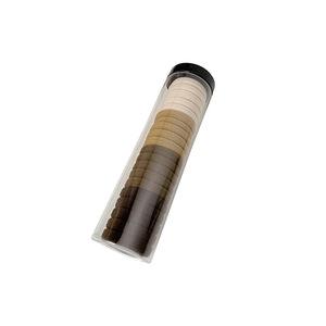 Lot de 20 élastiques à cheveux en tissu, sans couture, très élastiques, durables, noirs, non-dommageables pour queues de cheval, pour femmes - Product Image 6
