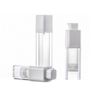 Blanco 15/30/50ml Elefante borracho Impresión Forma cuadrada Girar Envase cosmético al vacío para botella de crema de loción facial - Product Image 2