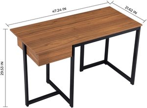 Bàn Máy Tính Hiện Đại Đơn Giản Mạnh Mẽ Gỗ Nghiên Cứu Viết Bảng Bàn Rộng Bàn Hàng Đầu Máy Tính Xách Tay Không Gian Bảng Cho Nhà Văn Phòng Máy Tính Bàn - Product Image 5