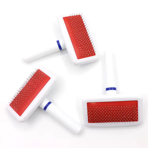 Peigne démêlant auto-nettoyant rapide, portable et simple, en acier inoxydable, durable, à dents douces, outil de toilettage pour animaux de compagnie - Product Image 4