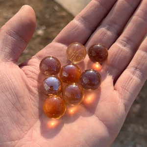 Billes de verre colorées décoratives de 16 mm pour la décoration d'aquariums, perles de verre translucides colorées, fournisseur de billes de verre pour enfants, Chine - Product Image 3