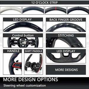 Volante in Fibra di Carbonio Forgiata per <span class=keywords><strong>Honda</strong></span> <span class=keywords><strong>S2000</strong></span> Fit City GE6 GR8 GK5 8.5 Civic Accessori 2008 2009 2010 2011 2012 2013 - Product Image 6