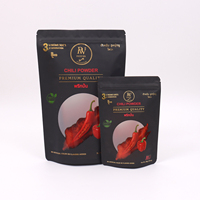 Sacs Mylar Ziplock Imprimés Personnalisés, Barrière Lumière Hermétique, Pochette en Aluminium Mylar pour Stockage d'Assaisonnements (Piment, Curcuma)