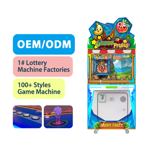 Máquina de Juego Arcade Happy Fruit para 6 Jugadores, Operada con Monedas, con Puntos de Recompensa, Juego de Adivinanzas y Habilidad - Product Image 1