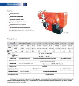 Machines de combustion <span class=keywords><strong>Olympia</strong></span> LT-120 LT série de brûleurs à mazout légers du Japon - Product Image 3
