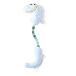 犬用おもちゃ屋内遊びと楽しみのための耐久性のあるインタラクティブな海の馬の形をしたポリエステル繊維パワーチューワー - Product Image 1