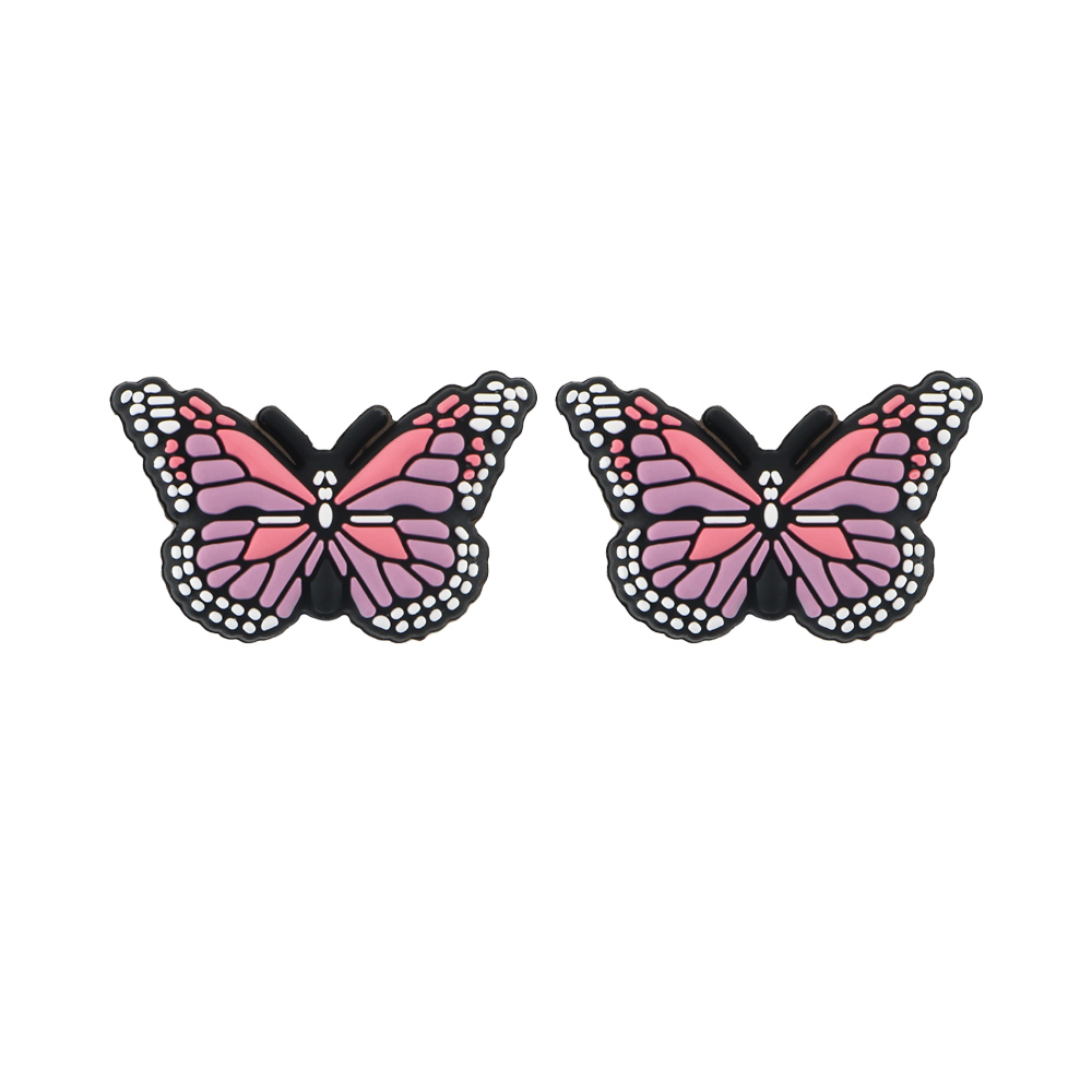 Papillon Perles Focales Violet SA263
