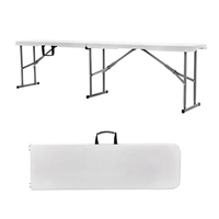 183*30*44cm pliant en deux ensemble de banc et de table avec aspect rotin