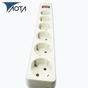 Wellsdiy 高品质欧式 6 插座扩展插座带开关热销批发价电缆长度 5m - Product Image 4