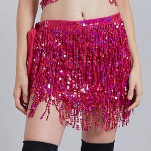 Vente en gros de robes de danse <span class=keywords><strong>orientale</strong></span> costumes sexy jupes de danse <span class=keywords><strong>orientale</strong></span> à paillettes colorées ceintures foulards pour hanche - Product Image 3