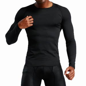 Ropa de entrenamiento personalizada para correr al aire libre, gimnasio, fitness, sudor, manga larga, <span class=keywords><strong>Yops</strong></span> para hombres - Product Image 1