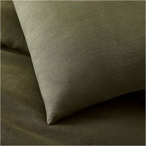 Vert olive 100% ensemble <span class=keywords><strong>de</strong></span> housse <span class=keywords><strong>de</strong></span> couette en lin français Oem 100 pour cent housses <span class=keywords><strong>de</strong></span> couette en lin pur ensembles pour linge <span class=keywords><strong>de</strong></span> <span class=keywords><strong>lit</strong></span> king Size violet - Product Image 3