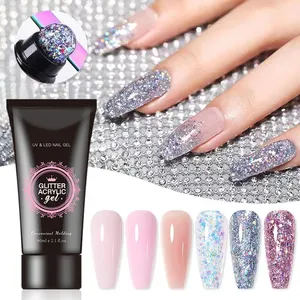 Polygelende 30Ml Nagellak Uv Gel Extension Gel Vinger Snel Gebouw Extensions Acryl Poly Nail Gel