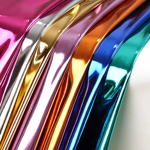 Vải giả da PU bóng cao cấp, <span class=keywords><strong>PVC</strong></span> chống thấm, chất liệu gương dùng cho giày dép, quần áo, túi xách & ví. - Product Image 4