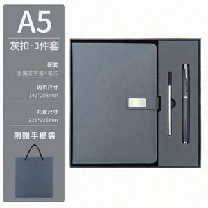 Wholesale Luxury Business Diary Gift Set A3 <b>Notebook</b> PP Magnetic Luxury Journal Refillable Pen Saddle Stitching Promotional - Product Image 2