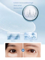Patchs Microneedles Solubles Acide Hyaluronique et Collagène 99% : Masque Contour des Yeux Hydratant et Anti-Rides pour Soin Oculaire