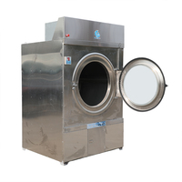 Lave-linge électrique industriel compact 220V, équipement de blanchisserie commercial pour hôtels, boîtier en acier inoxydable, séchage des vêtements