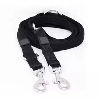 Laisse pour chien en nylon multifonctionnelle réglable avec logo personnalisé, durable et légère, pour l'entraînement des chiens