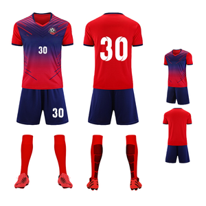 Seragam Sepak Bola Kustom Murah Berkualitas Tinggi Warna Merah CW Home, Jersey Retro, Pakaian Sepak Bola Klasik Pemain 25/26 - Product Image 5