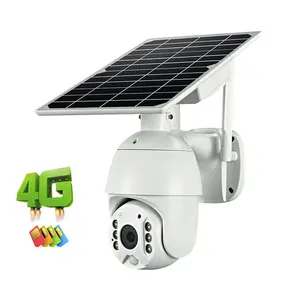 S10 Солнечная PTZ камера 4G наружная беспроводная питание IR IP 1080p батарея водонепроницаемая купольная камера