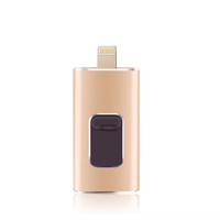 Memoria USB OTG 4 en 1 con Logotipo Personalizado al por Mayor, Memoria USB Metálica para Teléfono, 8GB 16GB 32GB 128GB, Multi Interfaz