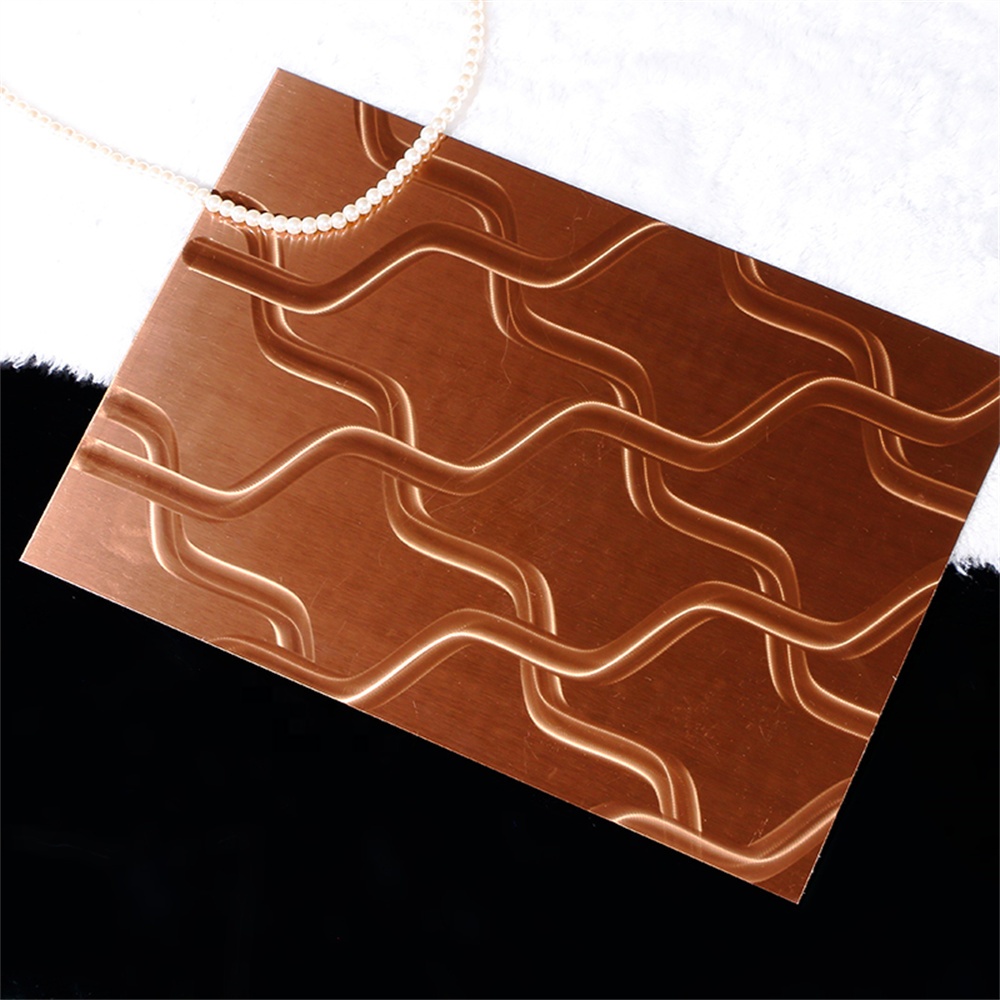 Coated Pvd 3D Finishing Laser Stainless Steel Sheet For Interior Wall Decoration
