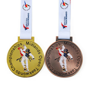 Fournisseur professionnel de médailles, médailles personnalisées en métal pour enfants, <span class=keywords><strong>boxe</strong></span>, taekwondo, adolescents, médailles personnalisées - Product Image 6