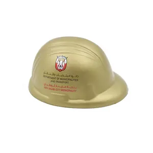 anti stress ball with custom shaped pu foam stress balls cute hard hat custom safe helmet shaped relief ball