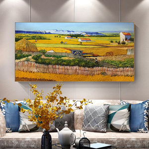 Venta al por mayor personalizado hecho a mano <span class=keywords><strong>Vincent</strong></span> <span class=keywords><strong>Van</strong></span> <span class=keywords><strong>Gogh</strong></span> pintura al óleo moderna lienzo famosos paisajes florales bordes pintados personalizados - Product Image 4