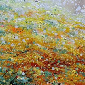 Peinture à l'huile minimaliste texturée faite à la main sur toile, art mural pour petite pièce, entrée, couloir, décoration - Product Image 3