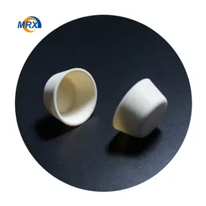 Wadah Keramik Alumina Crucible 95% Suhu Tinggi, Wadah Keramik Alumina untuk Tanur