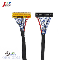 Panel LCD JYX OED/ODM 30 Pin 1280x1024 Tahan Lama Akurat Perbaikan Kabel LVDS untuk Perawatan Sepeda Motor & Mobil