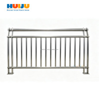 Rampe en fer forgé sur mesure HJ Factory, type barre, pour extérieur, grilles invisibles, rampe en acier inoxydable pour la maison