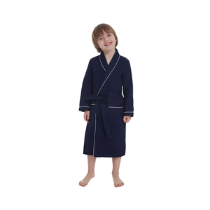 100% coton Kimono Lounge <span class=keywords><strong>peignoir</strong></span> pour enfants Toddle filles et garçons vêtements de nuit pour Spa Robe - Product Image 1