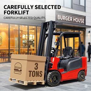 Chariot élévateur électrique 3000 kg 3 3 tonnes Batterie au plomb-acide Cellule assise Mini compact <span class=keywords><strong>Ep</strong></span> Design 500 mm Centre de charge Chariot élévateur d'entrepôt - Product Image 1