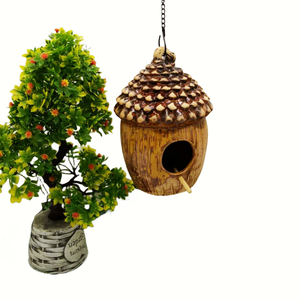 Giardino cortile a forma di fungo appesa in ceramica <span class=keywords><strong>bird</strong></span> house <span class=keywords><strong>Bird</strong></span> <span class=keywords><strong>bird</strong></span> <span class=keywords><strong>nest</strong></span> Villa all'aperto balcone giardino paesaggio albero decorazione ciondolo - Product Image 2