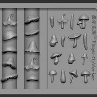 Moule en silicone 3D pour nail art en forme de champignon, moule de sculpture d'ongles fantaisie, réutilisable, pour décoration de manucure DIY en acrylique et polygel