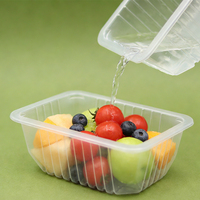 Barquette d'emballage alimentaire en plastique PP jetable en gros, adaptée aux fruits, légumes, volailles, viande, fruits de mer, de haute qualité